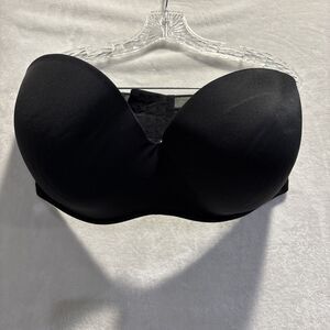 Cacique Bra Women's Size 42G Black Boost Strapless Multi Way Padded NO STRAPS